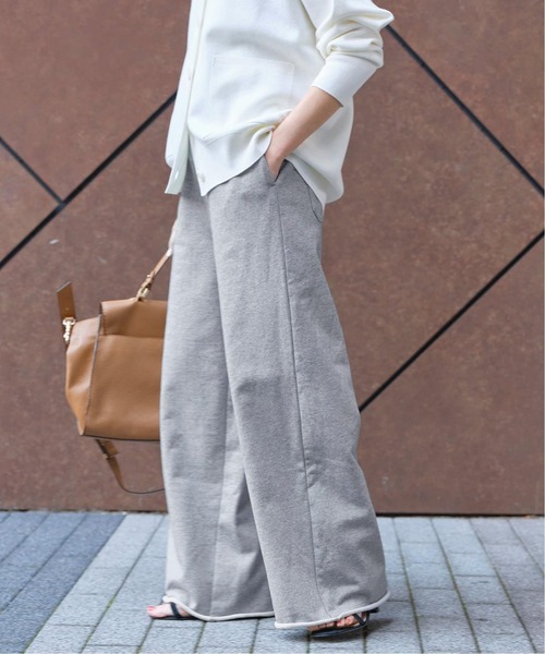 Spick & Span（スピックアンドスパン）の「≪追加2≫スウェットルーズパンツ（スウェットパンツ・レディース・ブラック/ライトグレー・36/38）」の8枚目の写真