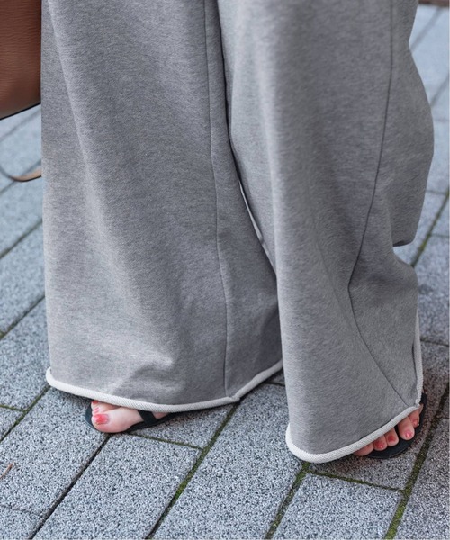 Spick & Span（スピックアンドスパン）の「≪追加2≫スウェットルーズパンツ（スウェットパンツ・レディース・ブラック/ライトグレー・36/38）」の13枚目の写真