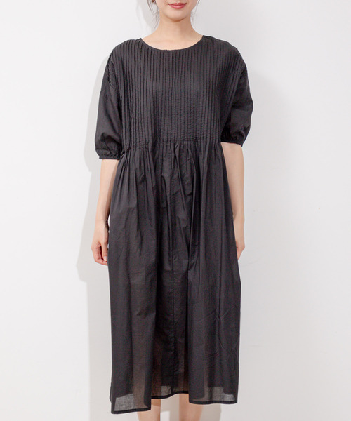 Jayro(ジャイロ)の「インド綿タックロングワンピース(ワンピース・レディース・ピンク/ブラック/ブルー・M)」の16枚目の写真