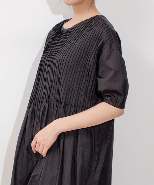 Jayro(ジャイロ)の「インド綿タックロングワンピース(ワンピース・レディース・ピンク/ブラック/ブルー・M)」の19枚目の写真