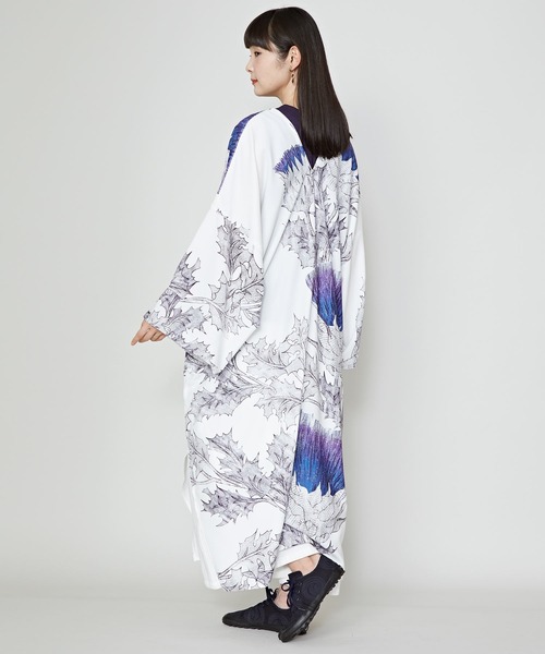 カヤ(カヤ)の「【カヤ】薊乃ワンピース(ワンピース・レディース・ホワイト×ブルー/パープル系その他/スミクロ・FREE)」の8枚目の写真