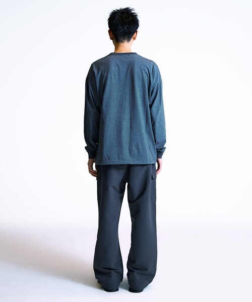 City Ambient Products（シティアンビエントプロダクツ）の「City Ambient Products: SHELTECH(R) マイクロボーダー 長袖Tシャツ（Tシャツ/カットソー・メンズ・チャコールグレー/ブラック・LARGE/MEDIUM/SMALL）」の5枚目の写真