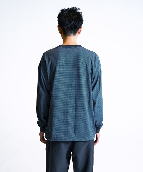 City Ambient Products（シティアンビエントプロダクツ）の「City Ambient Products: SHELTECH(R) マイクロボーダー 長袖Tシャツ（Tシャツ/カットソー・メンズ・チャコールグレー/ブラック・LARGE/MEDIUM/SMALL）」の9枚目の写真