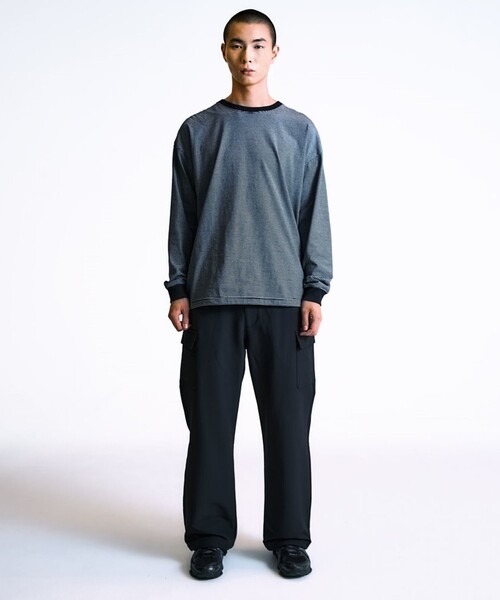 City Ambient Products（シティアンビエントプロダクツ）の「City Ambient Products: SHELTECH(R) マイクロボーダー 長袖Tシャツ（Tシャツ/カットソー・メンズ・チャコールグレー/ブラック・LARGE/MEDIUM/SMALL）」の11枚目の写真