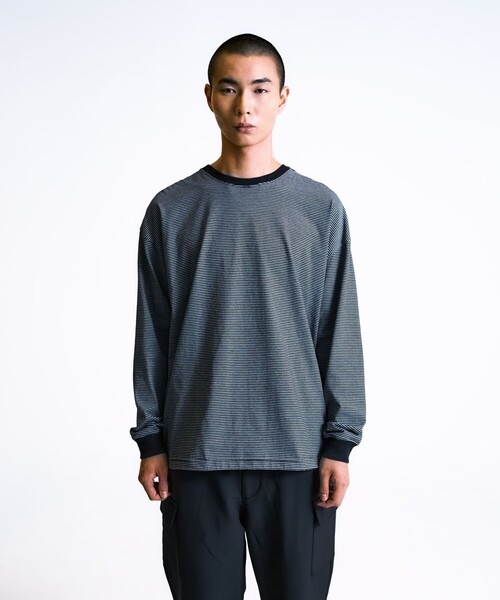 City Ambient Products（シティアンビエントプロダクツ）の「City Ambient Products: SHELTECH(R) マイクロボーダー 長袖Tシャツ（Tシャツ/カットソー・メンズ・チャコールグレー/ブラック・LARGE/MEDIUM/SMALL）」の15枚目の写真