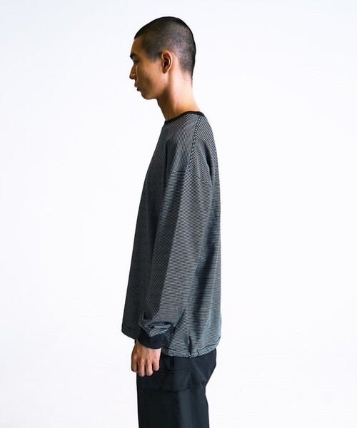 City Ambient Products（シティアンビエントプロダクツ）の「City Ambient Products: SHELTECH(R) マイクロボーダー 長袖Tシャツ（Tシャツ/カットソー・メンズ・チャコールグレー/ブラック・LARGE/MEDIUM/SMALL）」の16枚目の写真