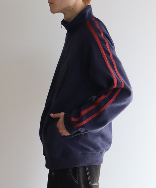 U.S. POLO ASSN.(ユーエスポロアッスン)の「【U.S. POLO ASSN./ユーエスポロアッスン】フリース トラックジャケット(ブルゾン・メンズ・杢グレー/ブラック/ベージュ/ネイビー・LL/M/L)」の4枚目の写真