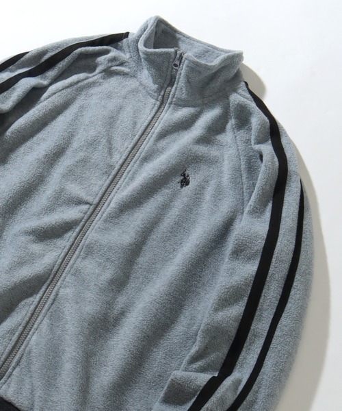 U.S. POLO ASSN.(ユーエスポロアッスン)の「【U.S. POLO ASSN./ユーエスポロアッスン】フリース トラックジャケット(ブルゾン・メンズ・杢グレー/ブラック/ベージュ/ネイビー・LL/M/L)」の6枚目の写真