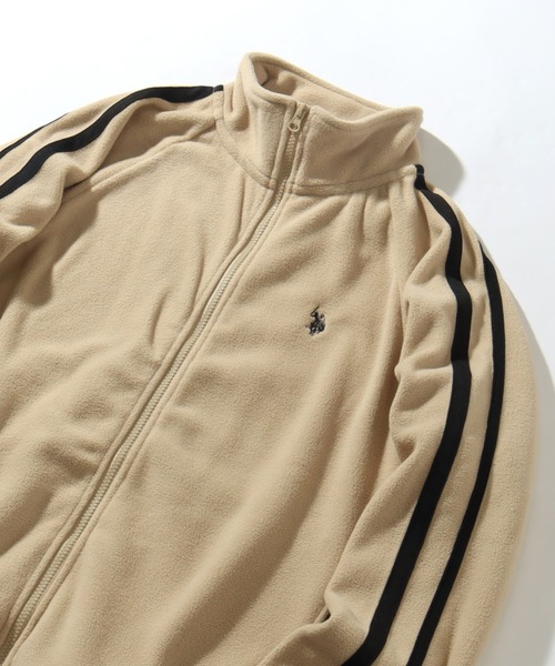 U.S. POLO ASSN.(ユーエスポロアッスン)の「【U.S. POLO ASSN./ユーエスポロアッスン】フリース トラックジャケット(ブルゾン・メンズ・杢グレー/ブラック/ベージュ/ネイビー・LL/M/L)」の7枚目の写真