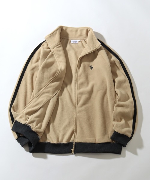 U.S. POLO ASSN.(ユーエスポロアッスン)の「【U.S. POLO ASSN./ユーエスポロアッスン】フリース トラックジャケット(ブルゾン・メンズ・杢グレー/ブラック/ベージュ/ネイビー・LL/M/L)」の9枚目の写真