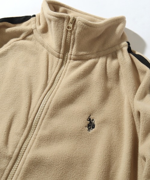 U.S. POLO ASSN.(ユーエスポロアッスン)の「【U.S. POLO ASSN./ユーエスポロアッスン】フリース トラックジャケット(ブルゾン・メンズ・杢グレー/ブラック/ベージュ/ネイビー・LL/M/L)」の12枚目の写真