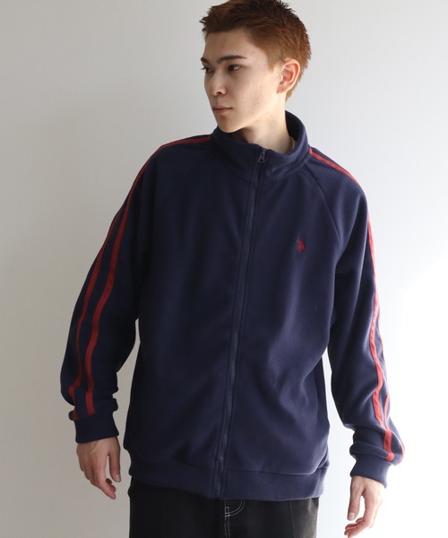 U.S. POLO ASSN.(ユーエスポロアッスン)の「【U.S. POLO ASSN./ユーエスポロアッスン】フリース トラックジャケット(ブルゾン・メンズ・杢グレー/ブラック/ベージュ/ネイビー・LL/M/L)」の21枚目の写真