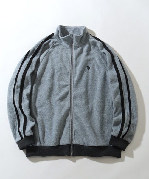 U.S. POLO ASSN.(ユーエスポロアッスン)の「【U.S. POLO ASSN./ユーエスポロアッスン】フリース トラックジャケット(ブルゾン・メンズ・杢グレー/ブラック/ベージュ/ネイビー・LL/M/L)」の19枚目の写真
