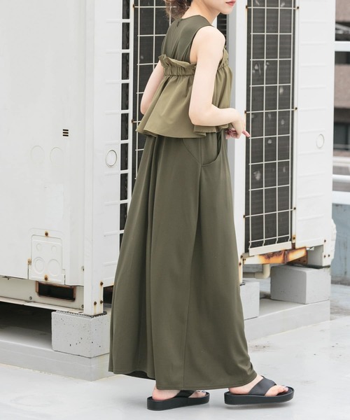 KBF（ケイビーエフ）の「ペプラムSETカットワンピース（ワンピース・レディース・カーキ/ボルドー/ブラック・ONE）」の17枚目の写真