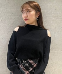 SNIDEL | コールドショルダープルオーバー(ニット/セーター)