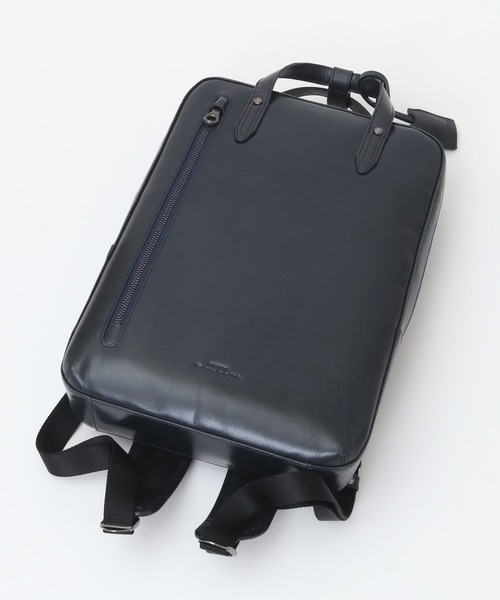 CROWDED CLOSET(クラウデッドクローゼット)の「【JOYA/ジョヤ】リアルレザー2WAYリュックサック(バックパック/リュック・メンズ・ネイビー/ブラック・FREE)」の7枚目の写真