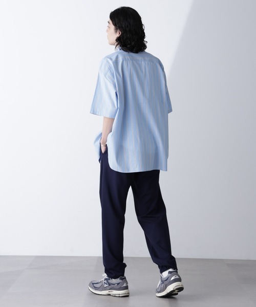 NANO universe（ナノユニバース）の「「モダンコンフォートシリーズ」スリムイージーピンタックパンツ（その他パンツ・メンズ・グレイッシュベージュ/ブラック/ネイビー/チャコール・L/M/S）」の15枚目の写真