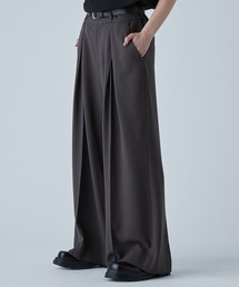 VELNUS（ベルナス）の「【VELNUS】Double tuck design wide flare slacks/ダブルタックデザイン ワイドフレアスラックス（スラックス）」