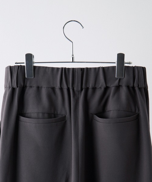 【VELNUS】ダブルタックデザイン ワイドフレアスラックス VELNUS スラックス 「VELNUS」Double tuck design wide flare