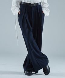 VELNUS（ベルナス）の「【VELNUS】Double tuck design wide flare slacks/ダブルタックデザイン ワイドフレアスラックス（スラックス）」
