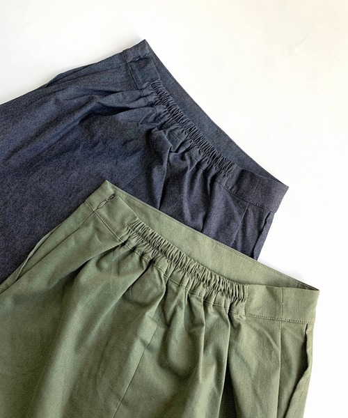 Q（キュー）の「メッシュレイヤードスカート（スカート・レディース・ネイビー/カーキ・MEDIUM）」の7枚目の写真