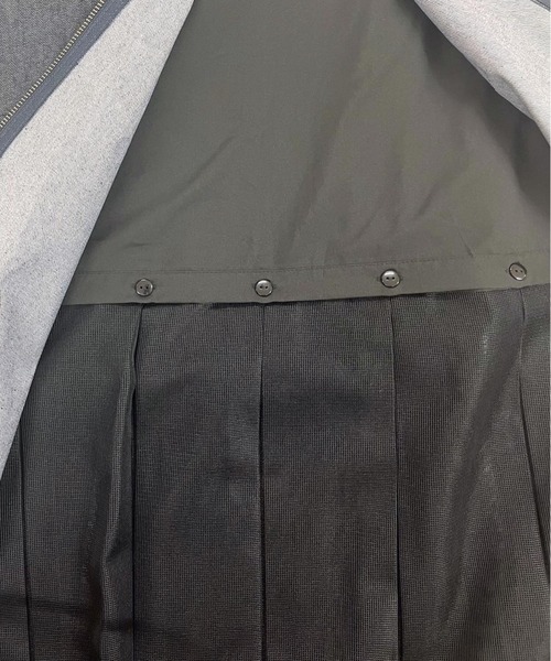 Q（キュー）の「メッシュレイヤードスカート（スカート・レディース・ネイビー/カーキ・MEDIUM）」の20枚目の写真