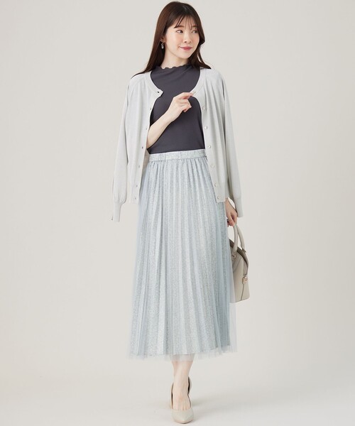 ANY SIS（エニィスィス）の「【洗える】チュールレイヤードプリーツ スカート（スカート・レディース・ライトグレー系4/ブラック系4/イエロー系4・1/2/3）」の13枚目の写真