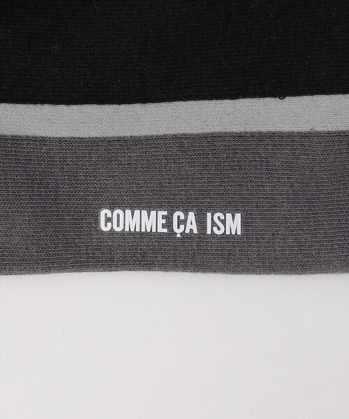 COMME CA ISM(コムサイズム)の「サイドライン クルーソックス(ソックス/靴下・メンズ・ブラック/ネイビー・27cm)」の7枚目の写真