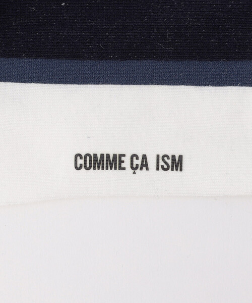 COMME CA ISM(コムサイズム)の「サイドライン クルーソックス(ソックス/靴下・メンズ・ブラック/ネイビー・27cm)」の3枚目の写真