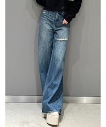 GYDA | ハイウエストMILIGYワイドデニムパンツ(デニムパンツ)