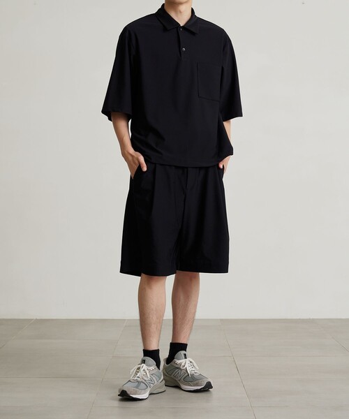 PUBLIC TOKYO（パブリックトウキョウ）の「〈セットアップ対応〉Air Tool(エアトール)イージーショーツ（その他パンツ・メンズ・ブラック系その他/ダークブラウン・1/2）」の4枚目の写真