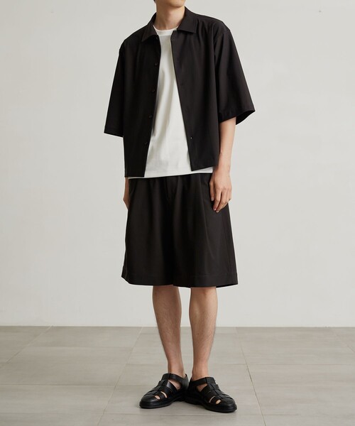 PUBLIC TOKYO（パブリックトウキョウ）の「〈セットアップ対応〉Air Tool(エアトール)イージーショーツ（その他パンツ・メンズ・ブラック系その他/ダークブラウン・1/2）」の9枚目の写真