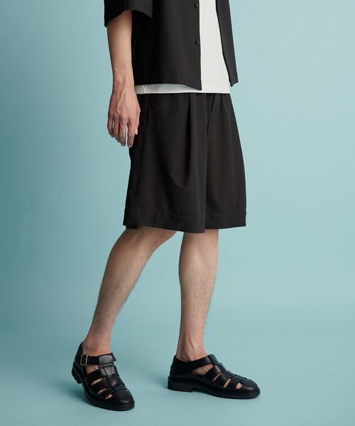 PUBLIC TOKYO（パブリックトウキョウ）の「〈セットアップ対応〉Air Tool(エアトール)イージーショーツ（その他パンツ・メンズ・ブラック系その他/ダークブラウン・1/2）」の2枚目の写真