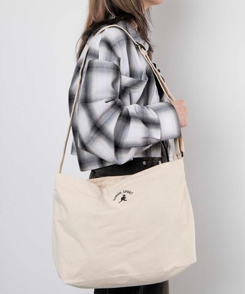 KANGOL（カンゴール）の「∴WEGO/別注KANGOLキャンバスショルダー（ショルダーバッグ・レディース・その他1/その他2・FREE）」の2枚目の写真