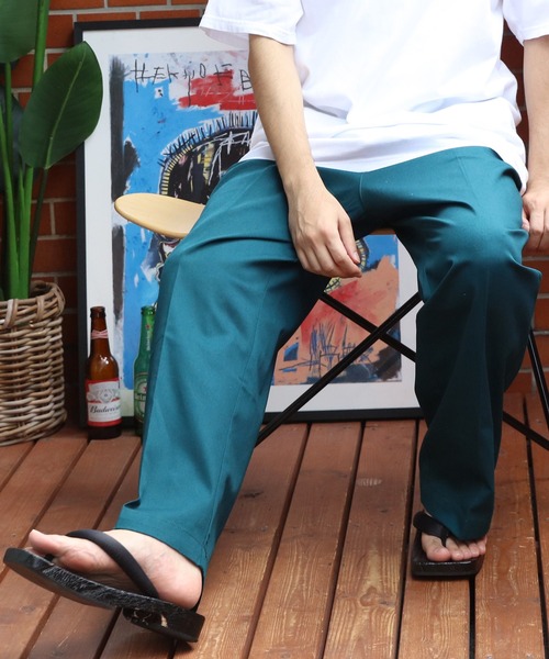 ８(eight)（エイト）の「ワイドチノパン（チノパンツ・メンズ・ブラック/チャコールグレー/ライトグレー/ブラウン系その他/ベージュ/オリーブ/ネイビー/ブルー系その他・MEDIUM/LARGE/X-LARGE）」の8枚目の写真