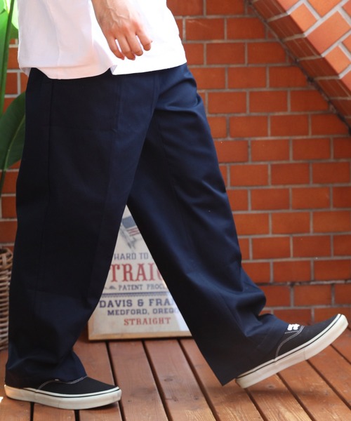 ８(eight)（エイト）の「ワイドチノパン（チノパンツ・メンズ・ブラック/チャコールグレー/ライトグレー/ブラウン系その他/ベージュ/オリーブ/ネイビー/ブルー系その他・MEDIUM/LARGE/X-LARGE）」の7枚目の写真