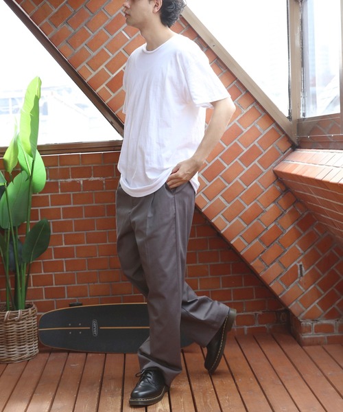 ８(eight)（エイト）の「ワイドチノパン（チノパンツ・メンズ・ブラック/チャコールグレー/ライトグレー/ブラウン系その他/ベージュ/オリーブ/ネイビー/ブルー系その他・MEDIUM/LARGE/X-LARGE）」の17枚目の写真