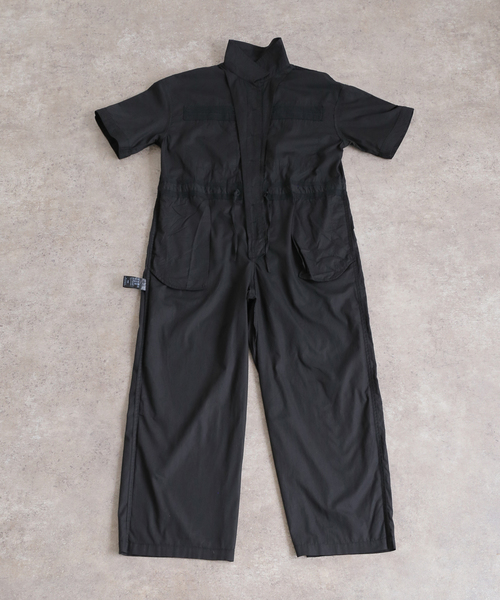 ジャンプスーツ Camphor wood リネン ジャンプスーツ つなぎ Lサイズ