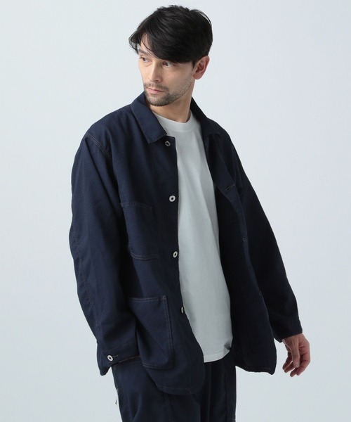 SMITH'S AMERICAN(スミスアメリカン)の「【SMITH'S AMERICAN】4ポケットカバーオール(ブルゾン・メンズ・ライトグレー/ネイビー/グリーン/チャコール・LARGE/MEDIUM)」の4枚目の写真