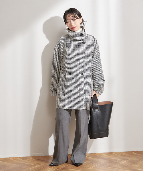 新品★ジャーナルスタンダードレサージュ GIOLICAスタンドショートコート セール】GIOLICAスタンドショートコート（その他アウター