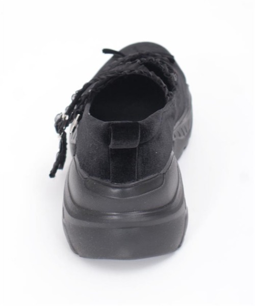 axes femme POETIQUE（アクシーズファムポエティック）の「ベロアバレエスニーカー（スニーカー・レディース・ブラック/ワイン・MEDIUM/LARGE）」の13枚目の写真