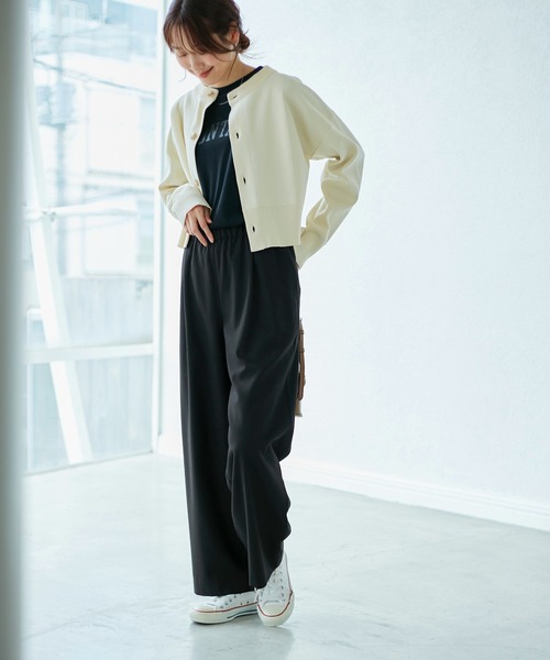 ROPE' PICNIC(ロペピクニック)の「【3サイズ展開】ウエストディティールパンツ(その他パンツ・レディース・チャコールグレー/ブラック/グレー/キャメル・40/38/36)」の17枚目の写真