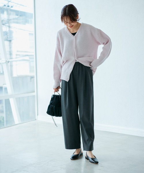 ROPE' PICNIC(ロペピクニック)の「【3サイズ展開】ウエストディティールパンツ(その他パンツ・レディース・チャコールグレー/ブラック/グレー/キャメル・40/38/36)」の20枚目の写真