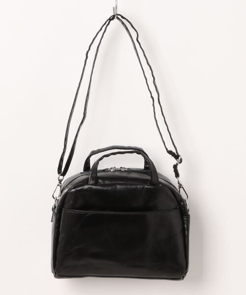 EARTH MADE（アースメイド）の「CANVAS メタリック 2WAY BOSTON WITH POUCH（ボストンバッグ・レディース・シルバー/ブラック・FREE）」の6枚目の写真