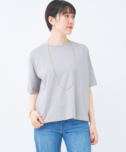 collex(コレックス)の「ボックスTシャツ(Tシャツ/カットソー・レディース・ホワイト/ライトグレー/チャコールグレー・フリー)」の3枚目の写真