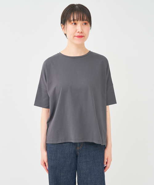 collex(コレックス)の「ボックスTシャツ(Tシャツ/カットソー・レディース・ホワイト/ライトグレー/チャコールグレー・フリー)」の8枚目の写真