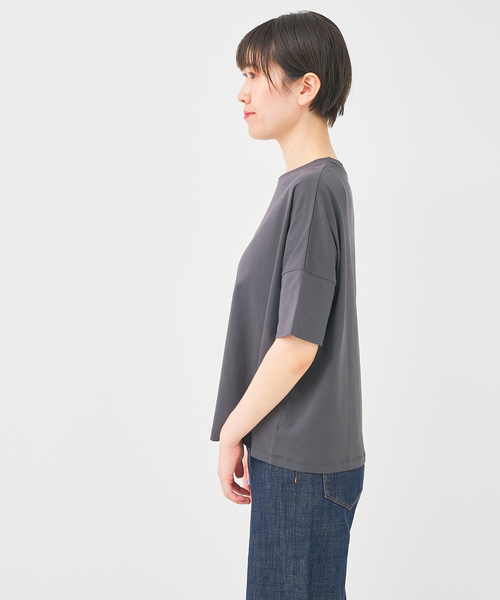 collex(コレックス)の「ボックスTシャツ(Tシャツ/カットソー・レディース・ホワイト/ライトグレー/チャコールグレー・フリー)」の9枚目の写真