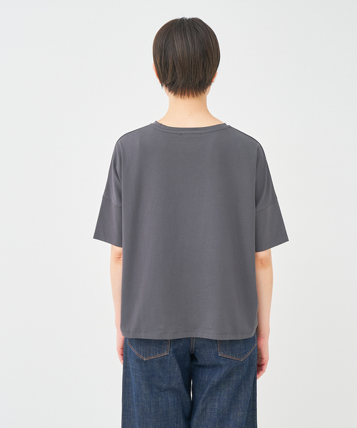 collex(コレックス)の「ボックスTシャツ(Tシャツ/カットソー・レディース・ホワイト/ライトグレー/チャコールグレー・フリー)」の10枚目の写真