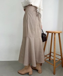 【WEB限定商品】バックレースアップマーメイドスカート