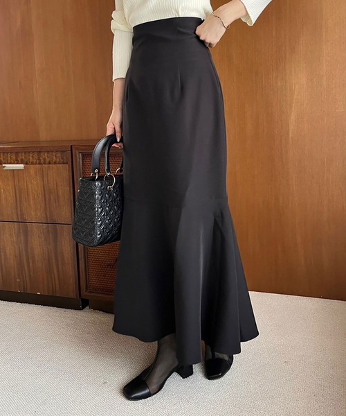 one after another NICE CLAUP（ワンアフターアナザーナイスクラップ）の「【WEB限定商品】バックレースアップマーメイドスカート（スカート・レディース・ブラック/ブラウン系その他/ベージュ系その他・SMALL/LARGE/MEDIUM）」の18枚目の写真